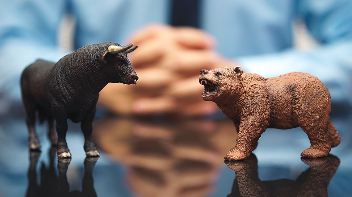 Bulle und Bär – was unterscheidet Korrektur und Crash